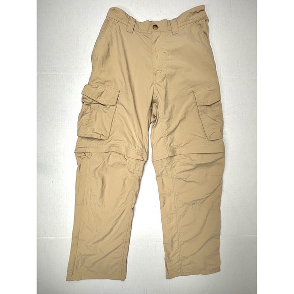 REI Pants - REI Sahara Convertible Cargo Hiking Pants Womens Medium‎ 27L Zip Off Tan Camping